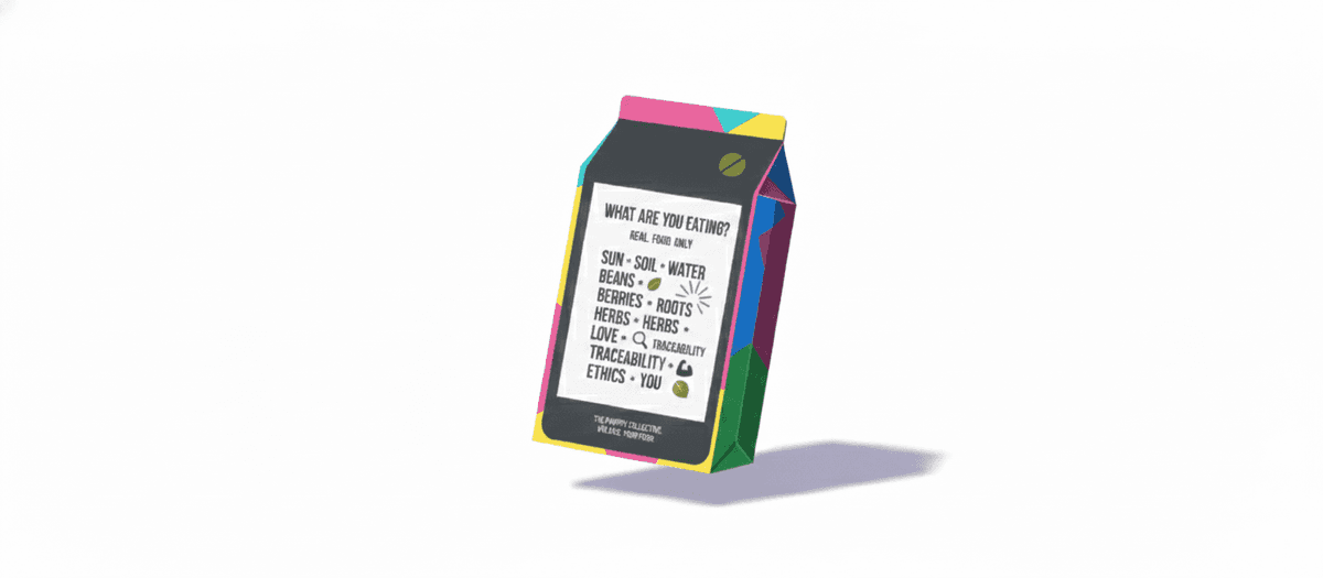What Are You Eating? — Real Food Only. Sun · Soil · Water · Beans · Berries · Roots · Herbs · Love · Traceability · Ethics · You
